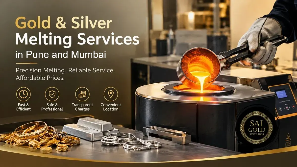 Gold and silver melting services in Pune and Mumbai by Sai Gold