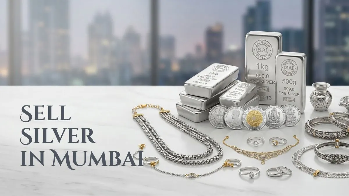Sell silver jewellery, coins and bullion in Mumbai at Sai Gold